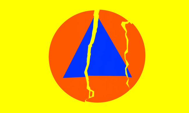 Die Titelseite des MieterJournals 3/2025 zeigt das internationale Symbol des Katastrophenschutzes.