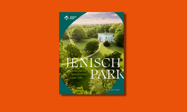Buchcover mit der Abbildung eines Parks.